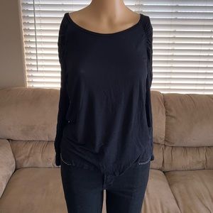 NWT. Black Anthropologie Long Sleeve